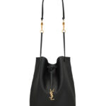Saint Laurent Paris Vii Pochon In Lambskin Black
